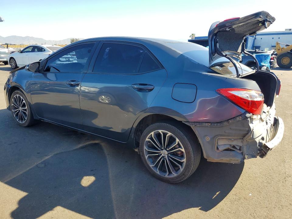 2016 Toyota Corolla VIN 5YFBURHE1GP479580 COPART salvage auction — REAR END, CA - SALVAGE CERTIFICATE, sold $1,100 on 2026-07-22 (photo 2)