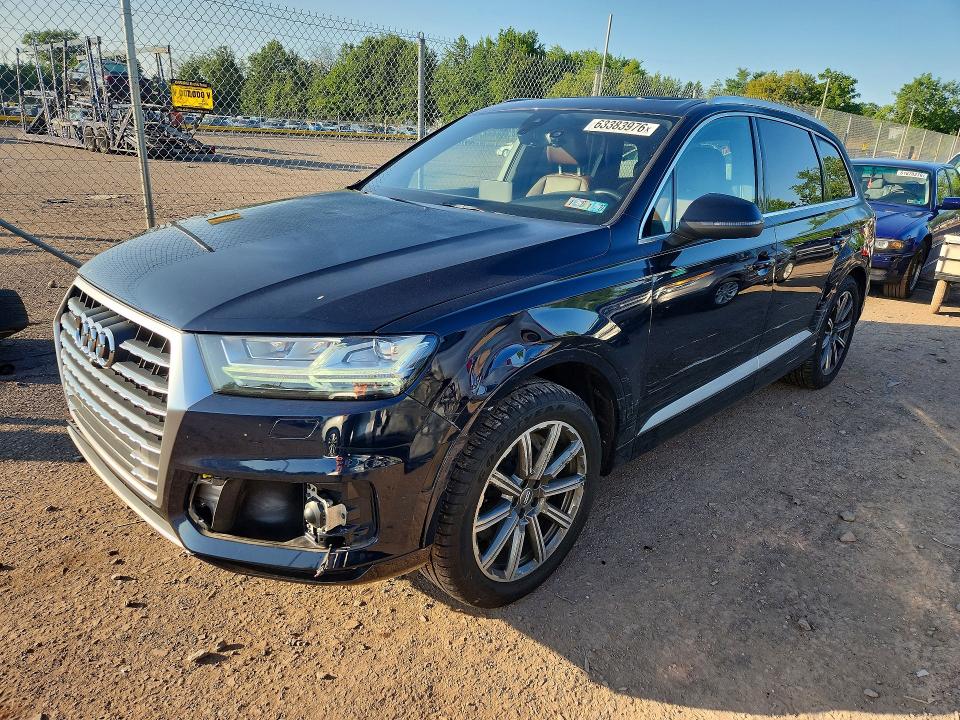 2017 Audi Q7 VIN WA1LAAF74HD041508 — COPART salvage auction photo