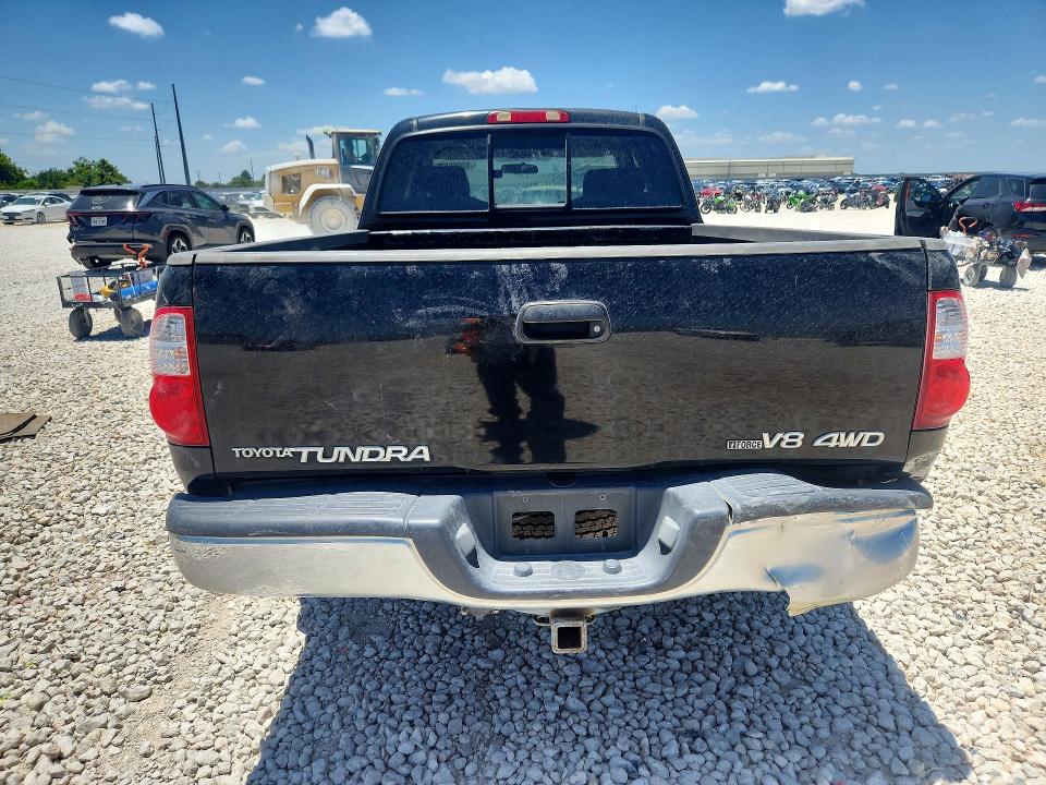 2006 Toyota Tundra VIN 5TBBT44116S480249 COPART salvage auction — VANDALISM, TX - SALVAGE VEHICLE TITLE (P), sold $1,050 on 2026-07-23 (photo 6)