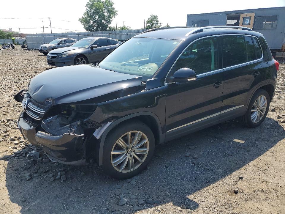 2013 Volkswagen Tiguan VIN WVGBV7AX8DW510173 COPART salvage auction — FRONT END, Ny - Mv-907A Salvage Certificate, sold $1,200 on 2026-07-16 (photo 1)
