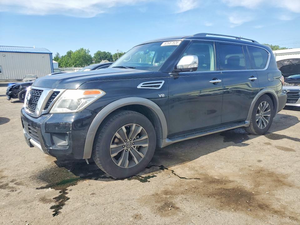 2017 Nissan Armada VIN JN8AY2NCXH9502876 COPART salvage auction — MINOR DENT/SCRATCHES, Pa - Cert Of Title, sold $4,100 on 2026-07-31 (photo 1)
