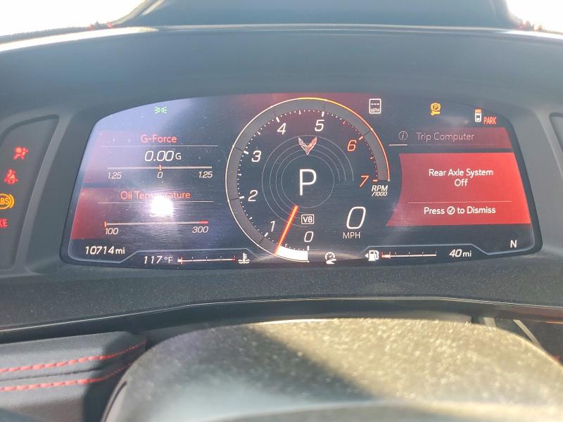 2022 Chevrolet Corvette VIN 1G1YB3D45N5115059 COPART salvage auction — REAR END, Ca - Dis/Dlr/Exp Only Clean Title, sold $17,100 on 2026-07-28 (photo 9)