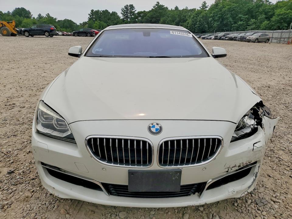 2014 BMW 6er VIN WBA6B8C56ED452655 COPART salvage auction — FRONT END, Ma - Cert Of Title-Reconstrctd Coll, sold $1,800 on 2026-08-20 (photo 5)
