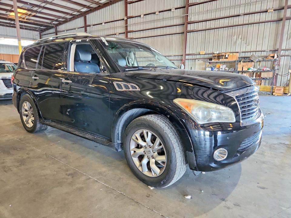 2012 Infiniti Qx56 VIN JN8AZ2NFXC9519807 COPART salvage auction — VANDALISM, Fl - Cert Of Title Slvg Rebuildable, sold $600 on 2026-08-03 (photo 4)