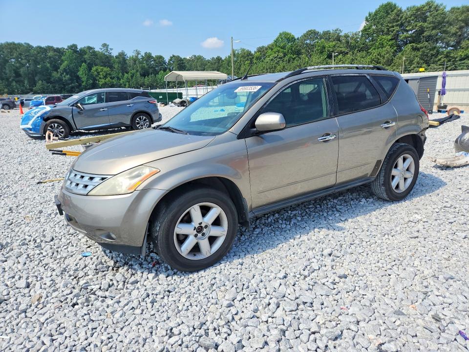 2003 Nissan Murano VIN JN8AZ08T73W107013 COPART salvage auction — REAR END, Ga - Cert Of Title-Salvage, sold $275 on 2026-07-28 (photo 1)