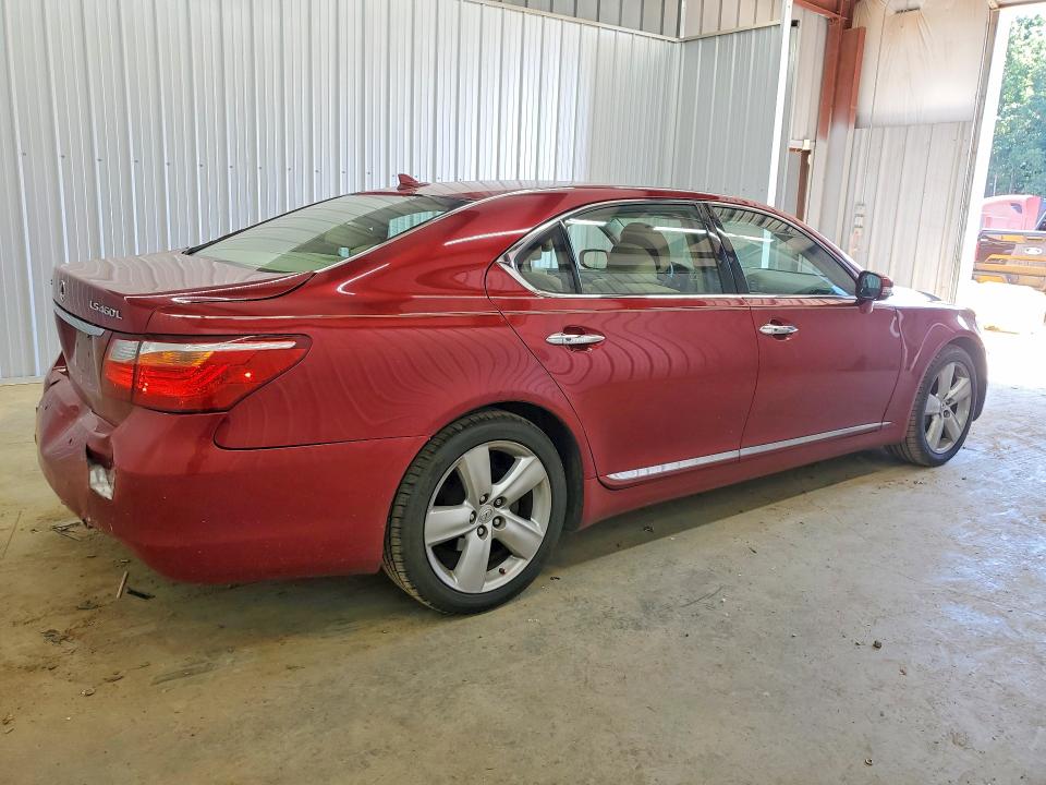 2010 Lexus Ls 460 VIN JTHGL5EF7A5039896 COPART salvage auction — REAR END, Nc - Salvage Certificate Of Title, sold $3,550 on 2026-08-26 (photo 3)