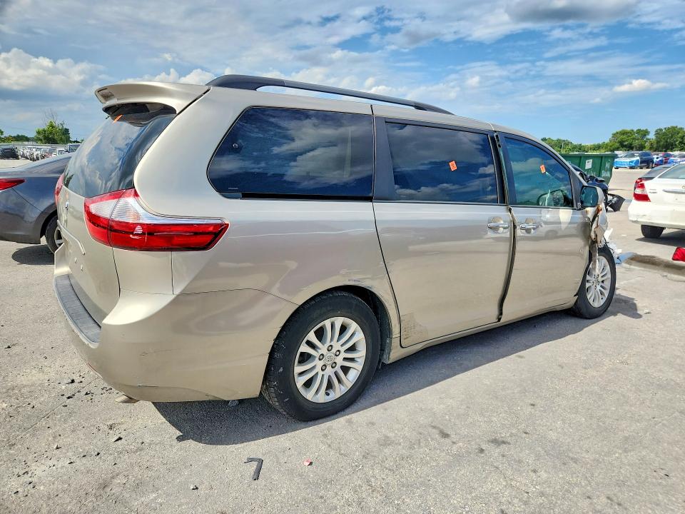 2015 Toyota VIN 5TDYK3DC9FS662099 COPART salvage auction — FRONT END, In - Certificate Of Title, sold $3,200 on 2026-07-30 (photo 3)