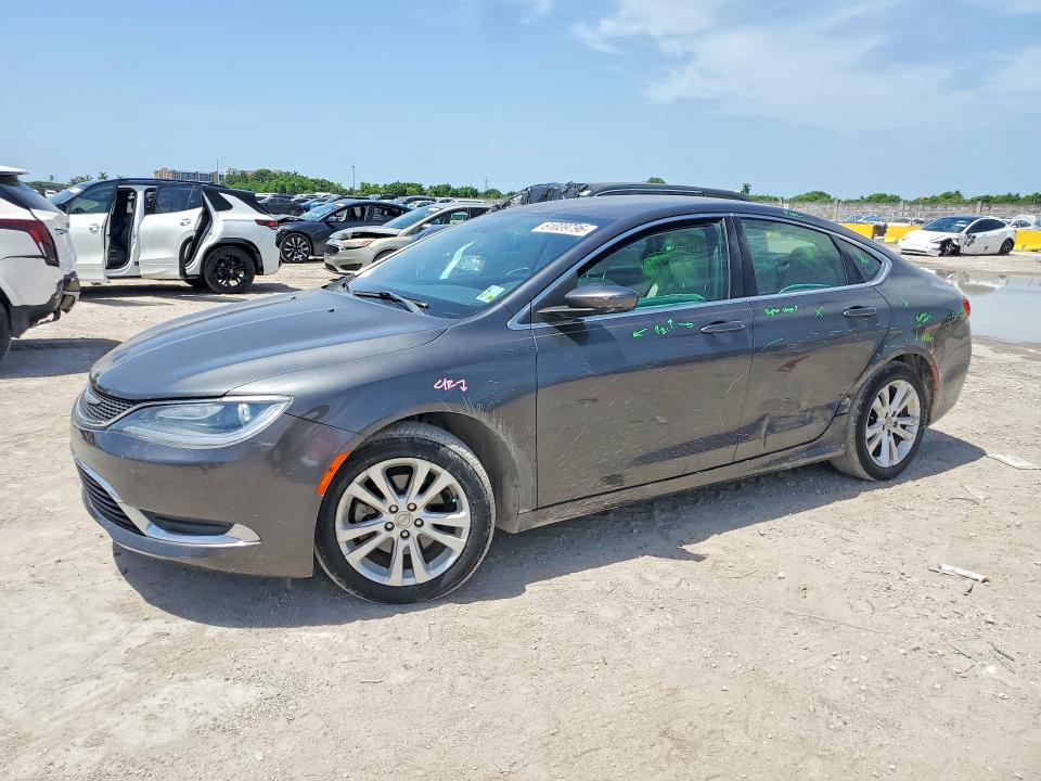 2015 Chrysler 200 VIN 1C3CCCAB8FN560077 COPART salvage auction — SIDE, Fl - Cert Of Title Slvg Rebuildable, sold $350 on 2026-07-29 (photo 1)