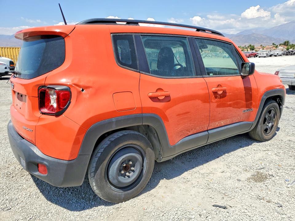 2017 Jeep Renegade VIN ZACCJAAB3HPE45774 COPART salvage auction — REAR END, Salvage Title, sold $1,000 on 2026-07-29 (photo 3)