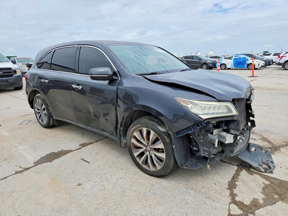 2015 Acura Mdx VIN 5FRYD4H40FB013488 COPART salvage auction — FRONT END, La - Permit To Sell, sold $275 on 2026-07-22 (photo 4)