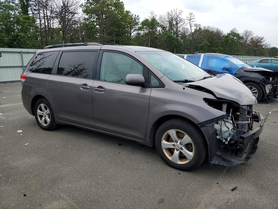 2011 Toyota Sienna VIN 5TDKK3DC3BS095646 COPART salvage auction — FRONT END, NY - MV-907A SALVAGE CERTIFICATE, sold $500 on 2026-07-20 (photo 4)
