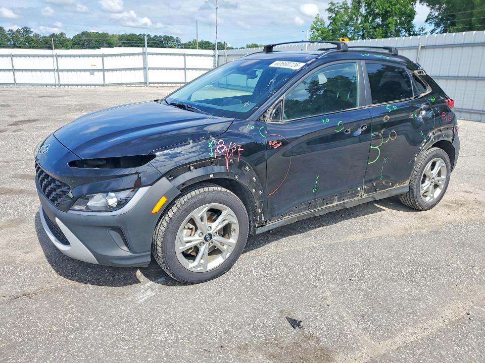 2022 Hyundai Kona VIN KM8K3CAB3NU831375 COPART salvage auction — SIDE, NC - SALVAGE CERTIFICATE OF TITLE (P), sold $275 on 2026-07-23 (photo 1)