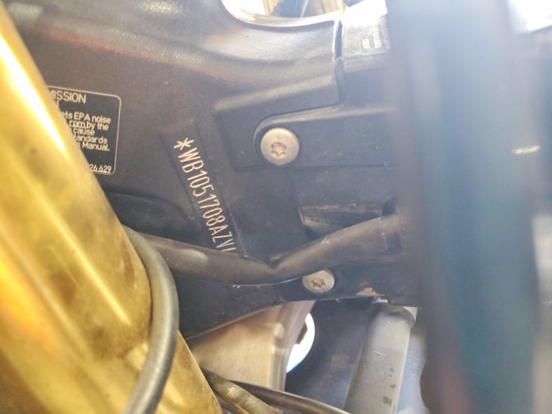 2010 BMW S 1000 VIN WB1051708AZV41434 COPART salvage auction — ROLLOVER, Ky - Bill Of Sale/Part Only/No Titl, sold $875 on 2026-07-22 (photo 9)