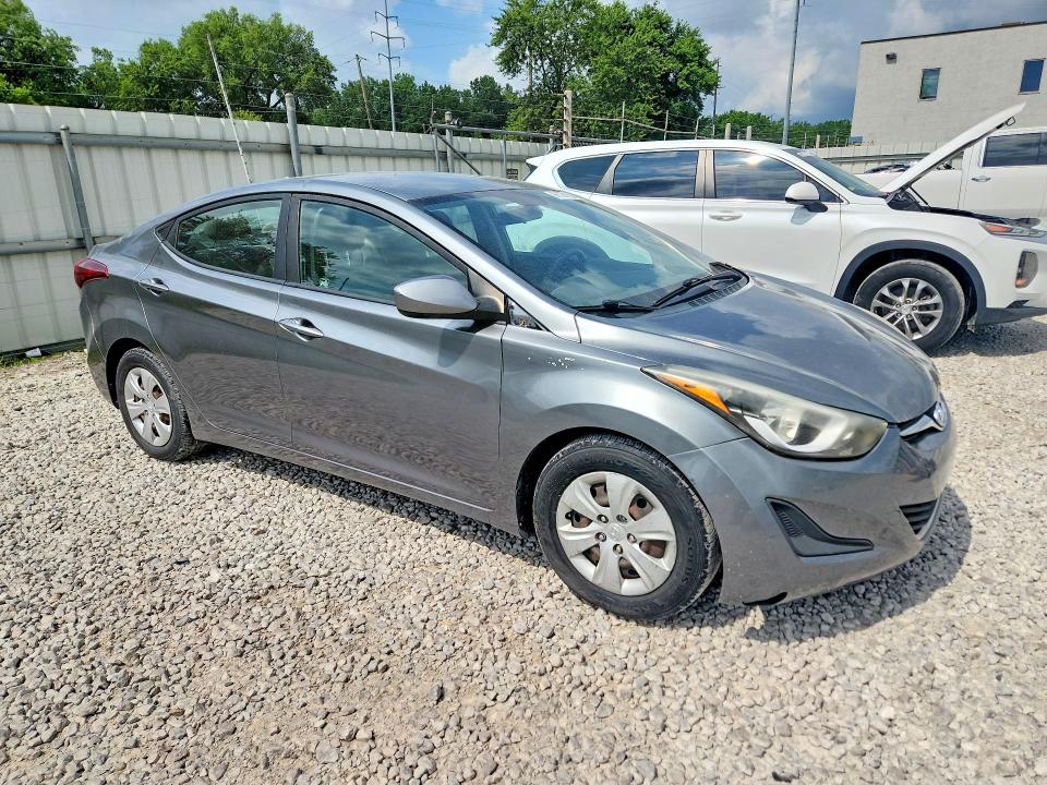 2016 Hyundai Elantra VIN KMHDH4AE1GU624738 COPART salvage auction — FRONT END, Oh - Cert Of Title-Rebuilt Salvage, sold $1,700 on 2026-07-31 (photo 4)