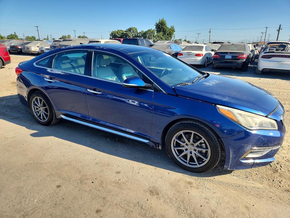 2023 Hyundai Sonata VIN 5NPE34AF3FH079473 COPART salvage auction — FRONT END, Ca - Salvage Certificate (P), sold $875 on 2026-07-27 (photo 4)