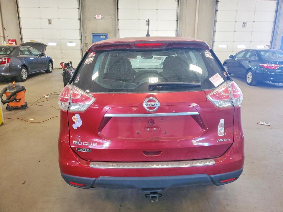 2015 Nissan Rogue VIN KNMAT2MV2FP500304 COPART salvage auction — FRONT END, Mn - Certificate Of Title, sold $525 on 2026-07-28 (photo 6)