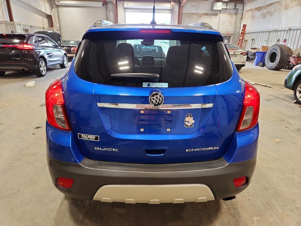 2013 Buick Encore VIN KL4CJBSBXDB132143 COPART salvage auction — WATER/FLOOD, WI - CERT OF TITLE-FLOOD DAMAGED, sold $950 on 2026-07-22 (photo 6)