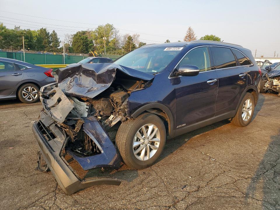 2016 Kia Sorento VIN 5XYPGDA59GG160636 COPART salvage auction — FRONT END, Co - Salvage Title, sold $275 on 2026-07-28 (photo 1)