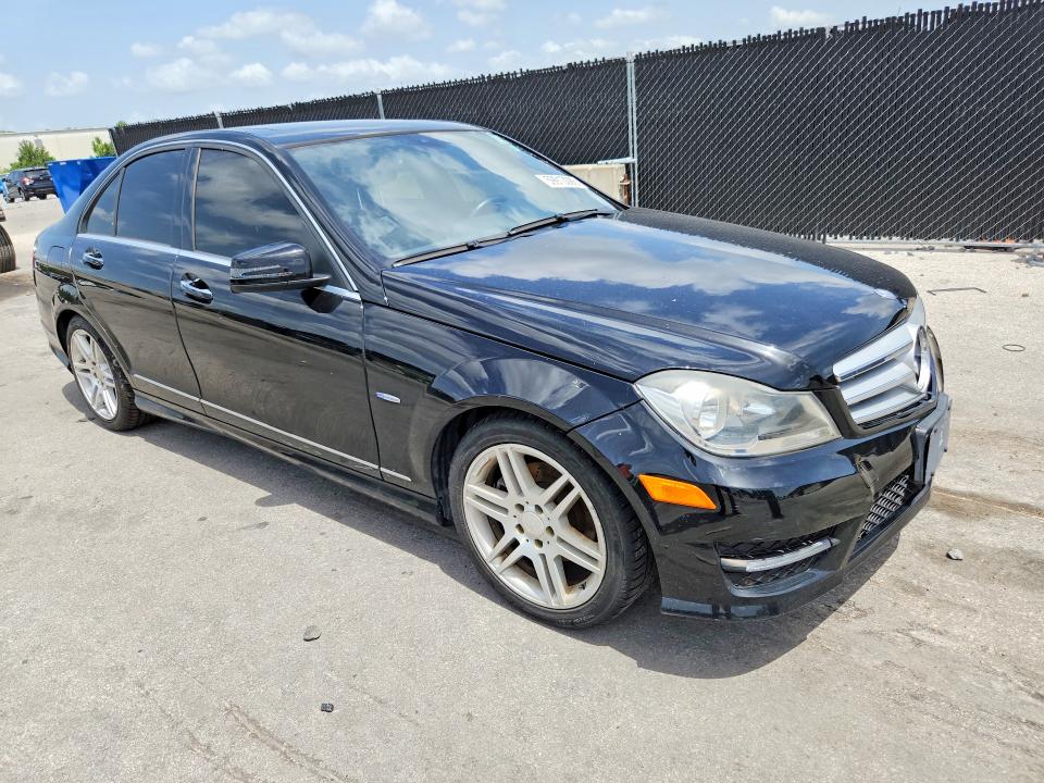 2012 Mercedes-benz VIN WDDGF4HB6CR224552 COPART salvage auction — FRONT END, Fl - Certificate Of Title, sold $3,550 on 2026-07-28 (photo 4)