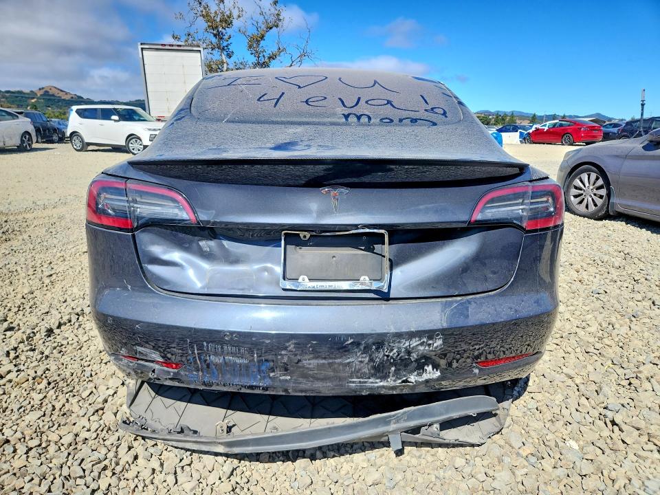 2018 Tesla Model 3 VIN 5YJ3E1EA8JF158109 COPART salvage auction — REAR END, Ca - Salvage Certificate, sold $1,750 on 2026-07-28 (photo 6)