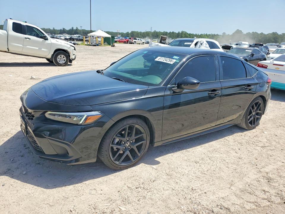 2024 Honda Civic VIN 19XFL2H87RE037915 COPART salvage auction — ROOF, Tx - Salvage Vehicle Title, sold $7,000 on 2026-08-25 (photo 1)