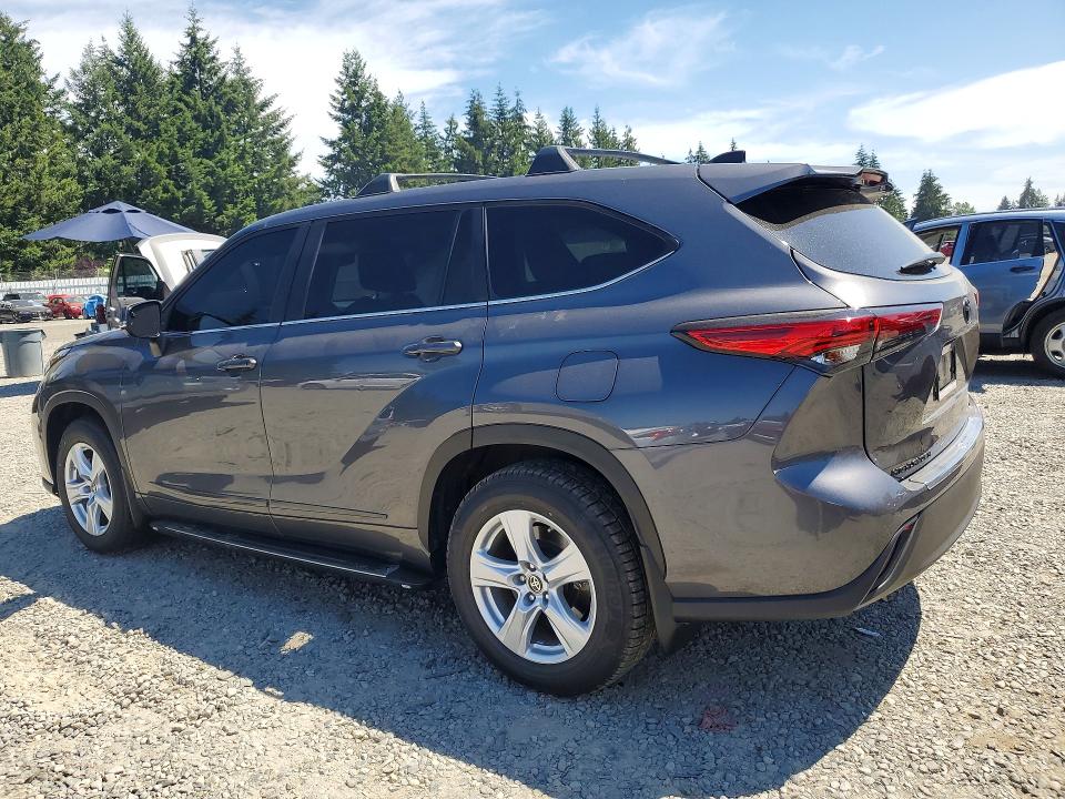2023 Toyota Highlander VIN 5TDZARAH2PS525632 COPART salvage auction — FRONT END, WA - BILL OF SALE, sold $14,000 on 2026-07-17 (photo 2)