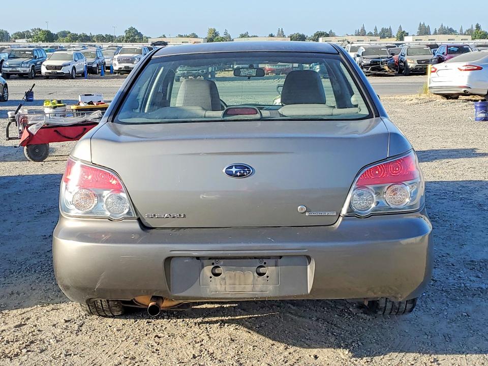 2006 Subaru Impreza VIN JF1GD67626H526095 COPART salvage auction — NORMAL WEAR, Ca - Dis/Dlr/Exp Only Clean Title, sold $1,500 on 2026-07-25 (photo 6)