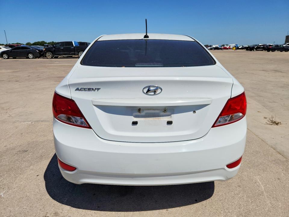 2016 Hyundai Accent VIN KMHCU4AE8GU117178 COPART salvage auction — MINOR DENT/SCRATCHES, Tx - Certificate Of Title, sold $925 on 2026-07-16 (photo 6)