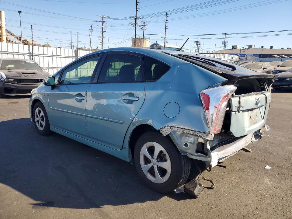 2014 Toyota Prius VIN JTDKN3DU1E1829038 COPART salvage auction — REAR END, Ca - Salvage Certificate, sold $3,200 on 2026-07-15 (photo 2)