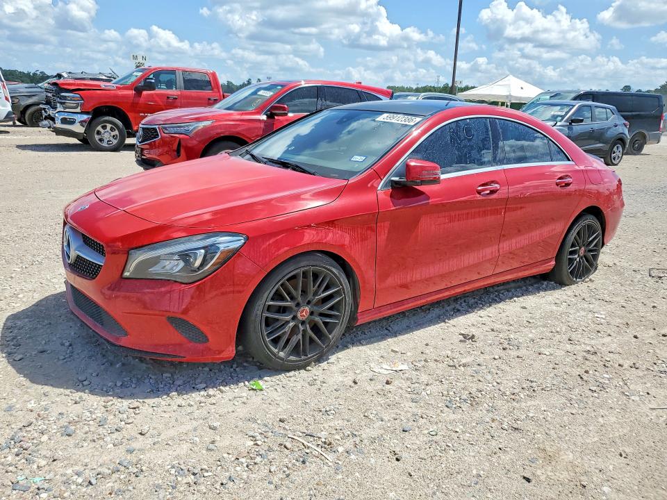2018 Mercedes-benz Cla-klasse VIN WDDSJ4EBXJN631159 COPART salvage auction — MINOR DENT/SCRATCHES, TX - CERTIFICATE OF TITLE, sold $5,100 on 2026-07-27 (photo 1)