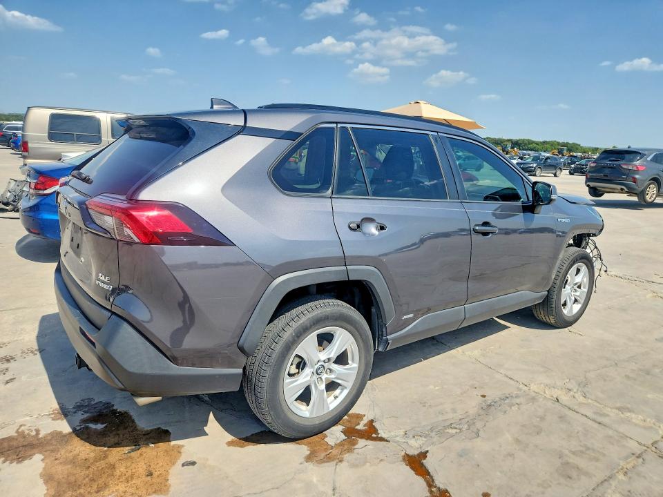 2019 Toyota Rav4 hybrid VIN 2T3RWRFV3KW031593 COPART salvage auction — FRONT END, Tx - Salvage Vehicle Title, sold $10,700 on 2026-07-27 (photo 3)