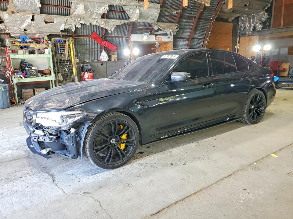 2018 BMW M5 VIN WBSJF0C57JB283411 COPART salvage auction — FRONT END, Ny - Mv-907A Salvage Certificate (P), sold $22,000 on 2026-08-12 (photo 1)