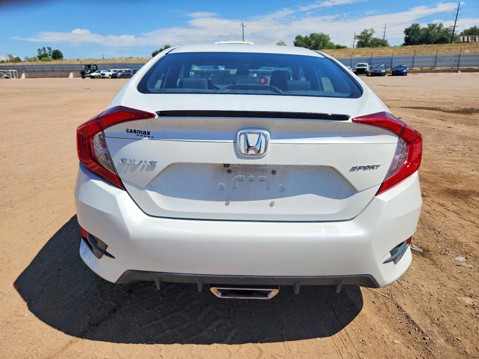 2020 Honda Civic VIN 2HGFC2F88LH520667 COPART salvage auction — HAIL, Nc - Salvage Certificate Of Title, sold $8,500 on 2026-08-19 (photo 6)