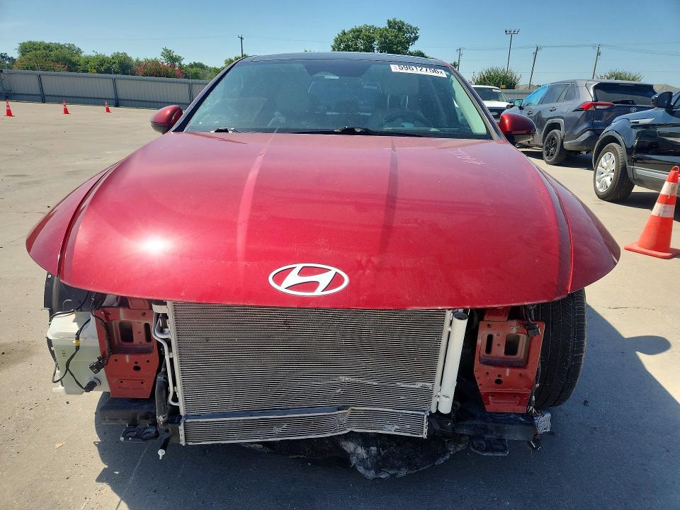 2024 Hyundai Sonata VIN KMHL54JJ9RA087445 COPART salvage auction — FRONT END, Tx - Salvage Vehicle Title, sold $6,700 on 2026-07-20 (photo 5)