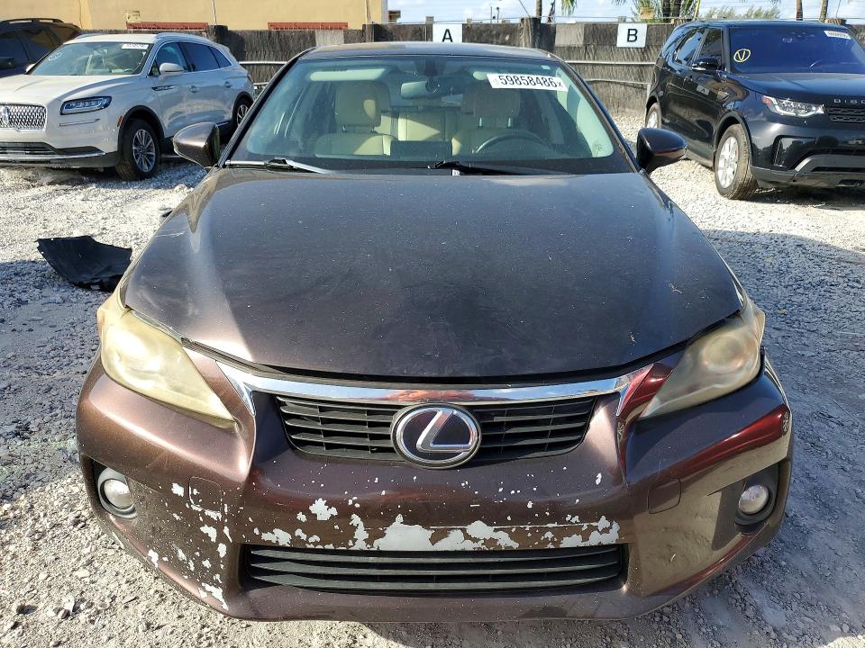 2012 Lexus Ct VIN JTHKD5BH5C2052115 COPART salvage auction — NORMAL WEAR, Fl - Certificate Of Title, sold $2,750 on 2026-07-27 (photo 5)