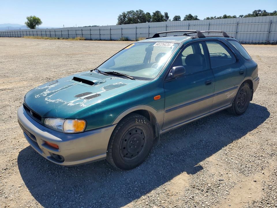 1997 Subaru Impreza VIN JF1GF485XVH806365 COPART salvage auction — SIDE, CA - SALVAGE CERTIFICATE, sold $60 on 2026-07-31 (photo 1)