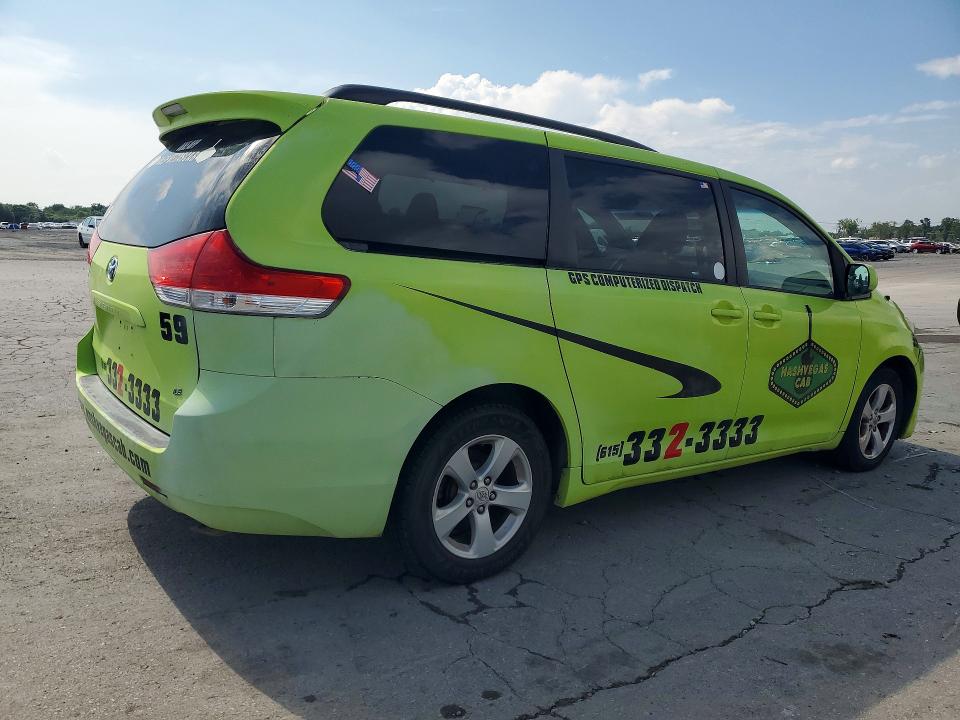 2012 Toyota Sienna VIN 5TDKK3DC3CS190757 COPART salvage auction — SIDE, Salvage Title, sold $1,200 on 2026-07-15 (photo 3)
