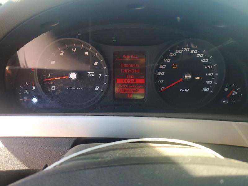 2008 Pontiac G8 VIN 6G2EC57Y48L127079 COPART salvage auction — FRONT END, Ca - Salvage Certificate, sold $3,750 on 2026-07-17 (photo 9)