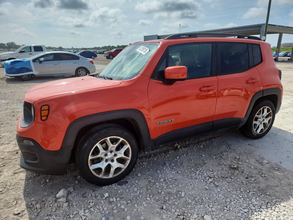 2015 Jeep Renegade VIN ZACCJABT1FPC20595 COPART salvage auction — SIDE, Salvage Title, sold $1,500 on 2026-08-13 (photo 1)