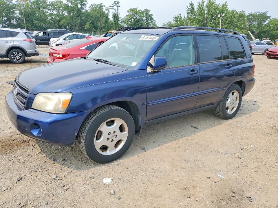 2006 Toyota Highlander VIN JTEDP21A860093838 COPART salvage auction — MECHANICAL, Md - Certificate Of Title, sold $200 on 2026-07-20 (photo 1)