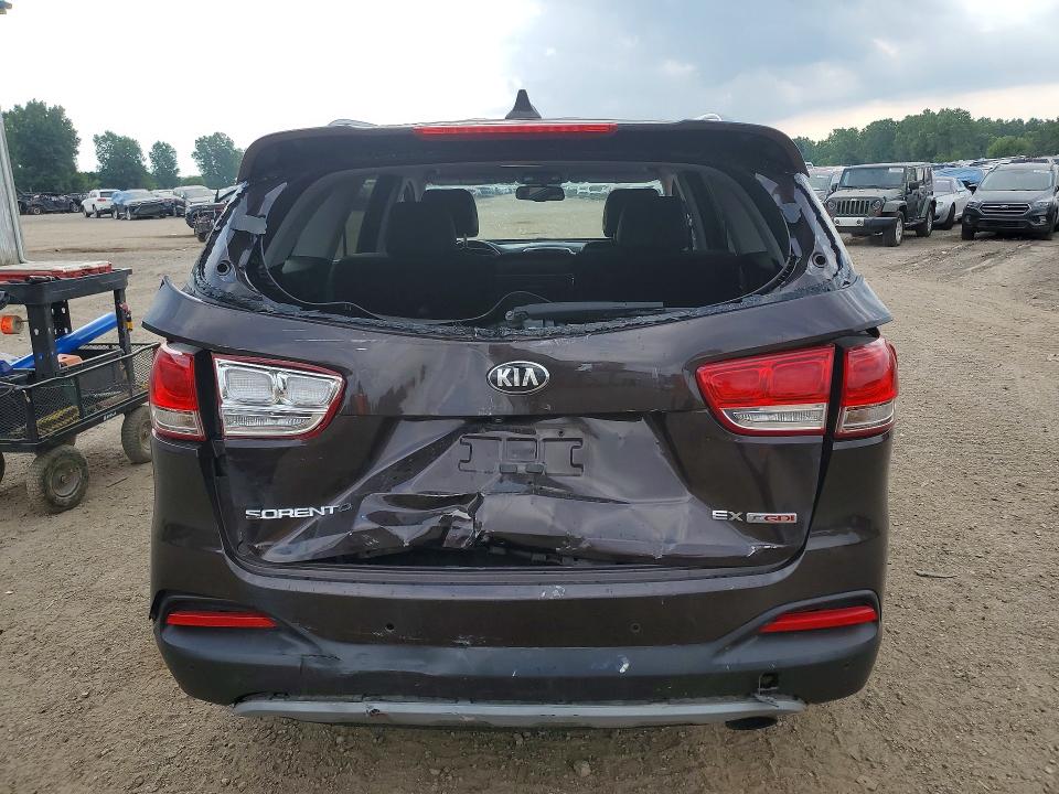 2017 Kia Sorento VIN 5XYPHDA12HG278829 COPART salvage auction — REAR END, Mi - Certificate Of Title, sold $400 on 2026-07-29 (photo 6)