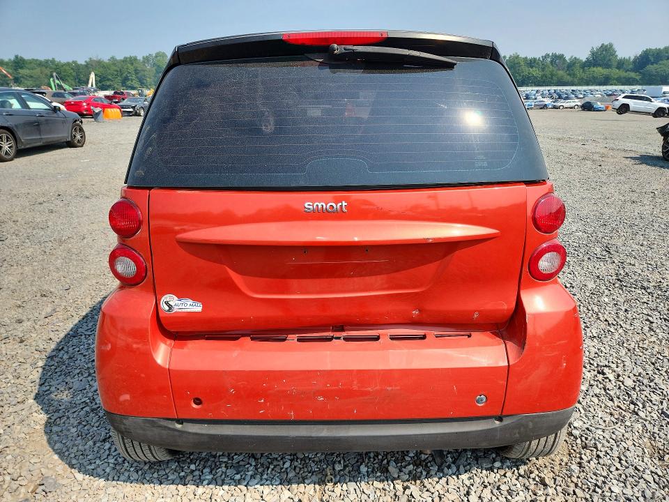 2008 Smart Fortwo VIN WMEEJ31X58K186684 COPART salvage auction — REAR END, NJ - CERT OF TITLE-SALVAGE (P), sold $700 on 2026-08-07 (photo 6)