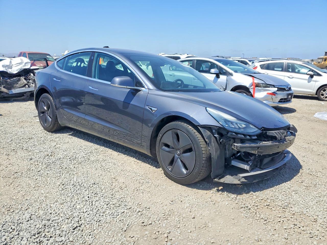 2018 Tesla Model 3 VIN 5YJ3E1EA3JF158213 COPART salvage auction — Front End, CA - SALVAGE CERTIFICATE, sold $4,000 on 2026-07-10 (photo 4)