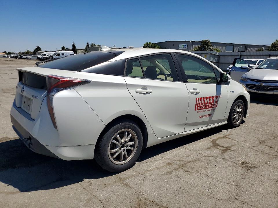 2016 Toyota Prius VIN JTDKBRFU3G3011701 COPART salvage auction — MINOR DENT/SCRATCHES, CA - DIS/DLR/EXP ONLY CLEAN TITLE, sold $3,650 on 2026-07-10 (photo 3)