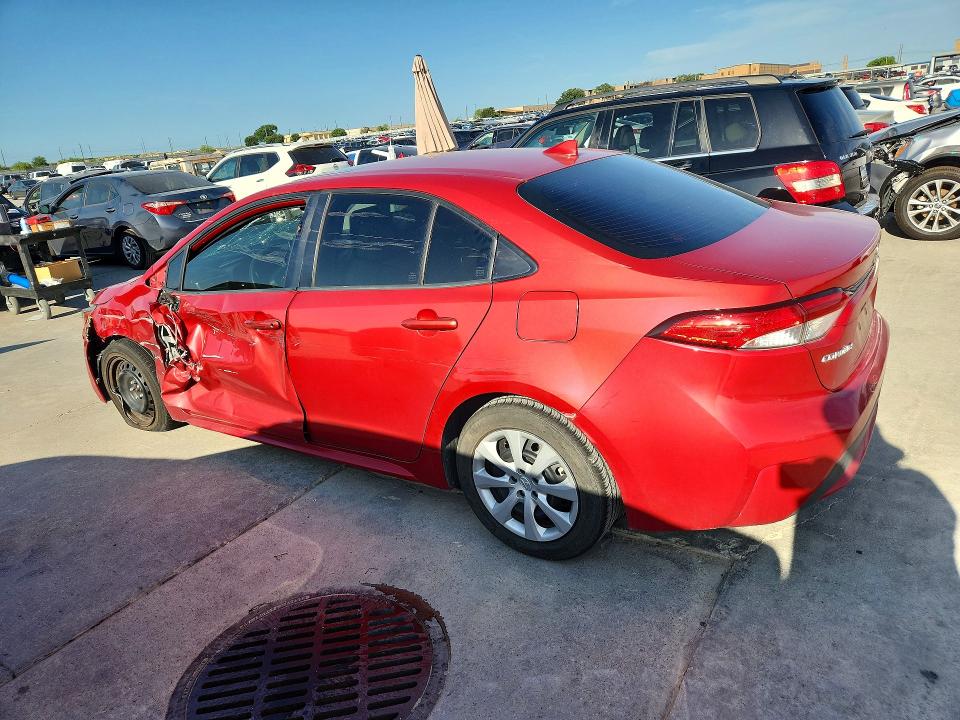 2020 Toyota Corolla VIN JTDHPRAE1LJ007938 COPART salvage auction — SIDE, TX - SALVAGE VEHICLE TITLE (P), sold $3,750 on 2026-07-20 (photo 2)