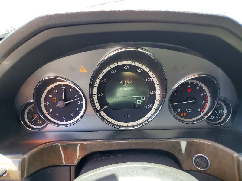2010 Mercedes-benz E-klasse VIN WDDHF5GB9AA070961 COPART salvage auction — FRONT END, CA - SALVAGE CERTIFICATE, sold $950 on 2026-07-23 (photo 9)