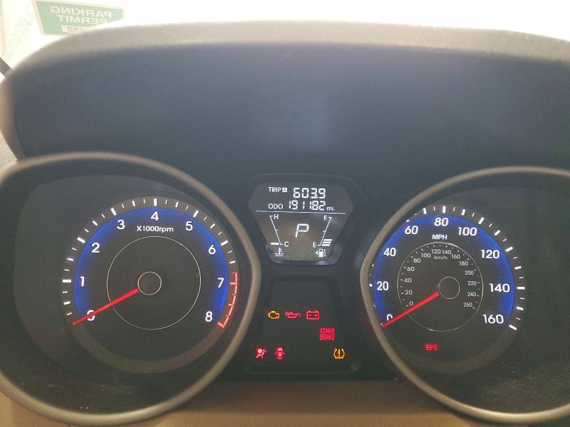2012 Hyundai Elantra VIN KMHDH4AE5CU293902 COPART salvage auction — NORMAL WEAR, Ny - Certificate Of Title, sold $100 on 2026-07-27 (photo 9)
