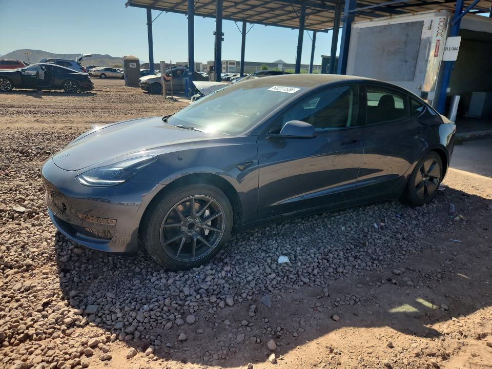 2023 Tesla Model 3 VIN 5YJ3E1EA3PF671809 COPART salvage auction — REAR END, AZ - CERT OF TITLE - SALVAGE, sold $4,450 on 2026-07-23 (photo 1)