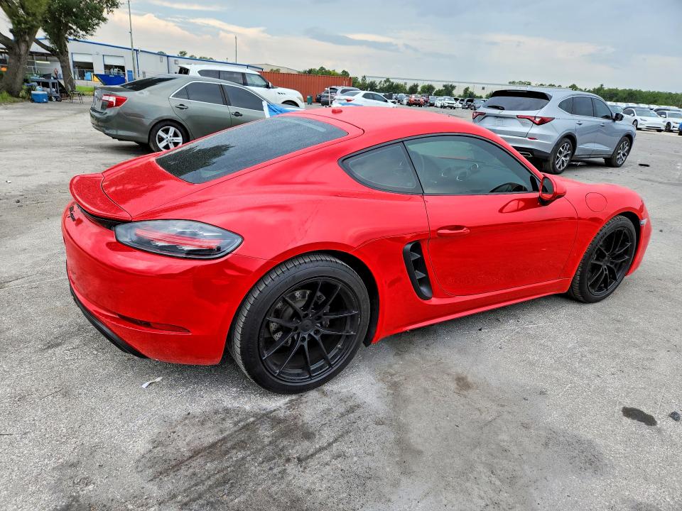 2017 Porsche Cayman VIN WP0AA2A84HS270611 COPART salvage auction — REAR END, Fl - Cert Of Title-Rebuilt (P), sold $10,200 on 2026-07-28 (photo 3)