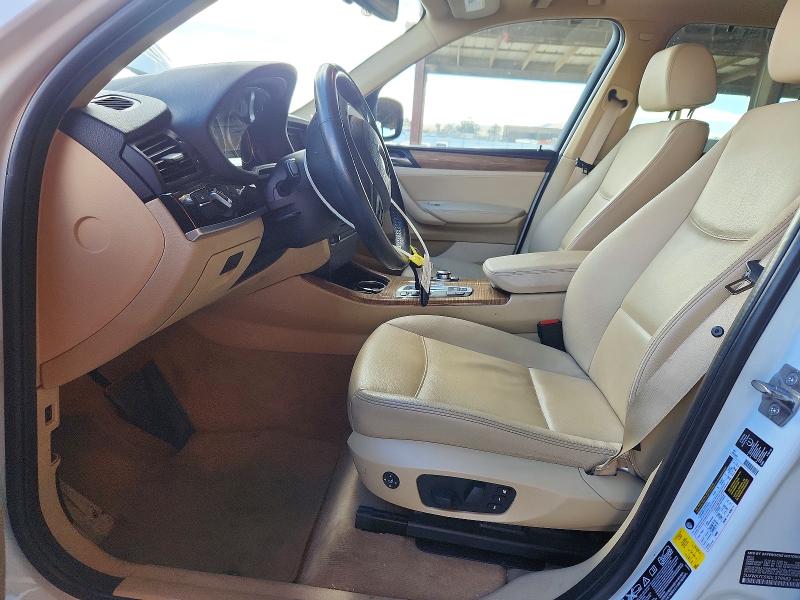 2013 BMW X3 VIN 5UXWX7C5XDL979583 COPART salvage auction — FRONT END, Ca - Salvage Certificate, sold $550 on 2026-07-30 (photo 7)